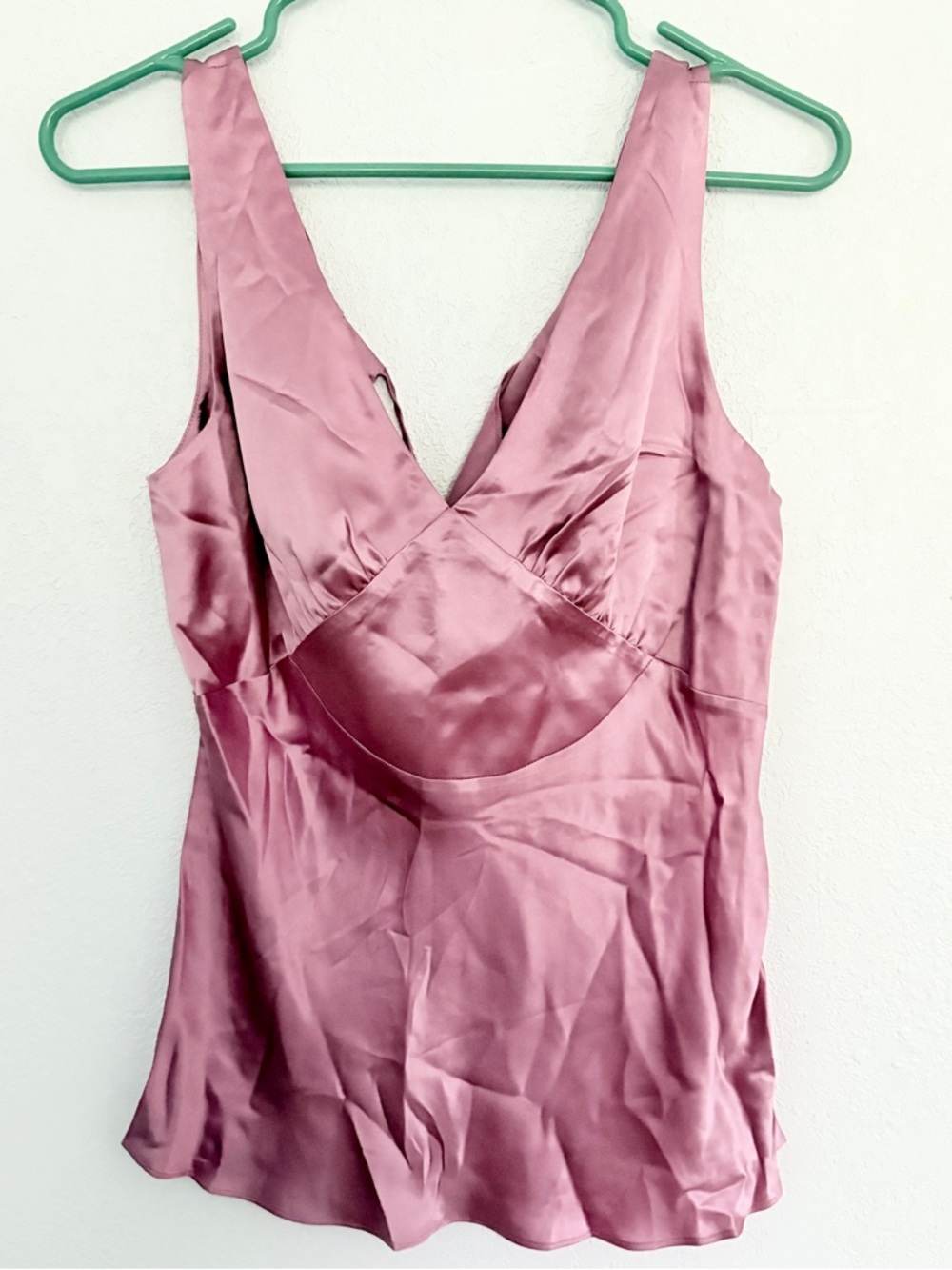 y2k Pink 100% silk sleeveless blouse tank top M